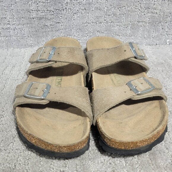 Birkenstock Sydney Unisex Size EU 37 US L6 M4 Vegan Taupe Slides Slip-On Sandals - Picture 3 of 13